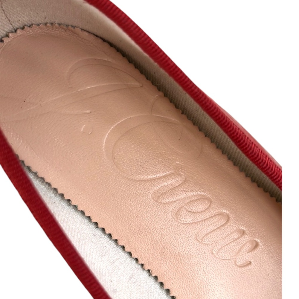EUC J. Crew Leather Ballet Flats Red Size 6 - Picture 4 of 9